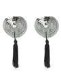 Coquette Chic Desire - Copricapezzoli Argentati Cuore con Pallets e Nappe