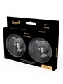 Coquette Chic Desire - Copricapezzoli Neri Cuore con Pallets e Nappe