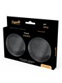 Coquette Chic Desire - Copricapezzoli Neri a Forma di Cuore con Nappe