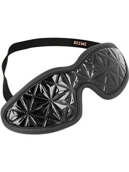 Begme Black Edition - Mascherina Copri Occhi in Pelle Vegana
