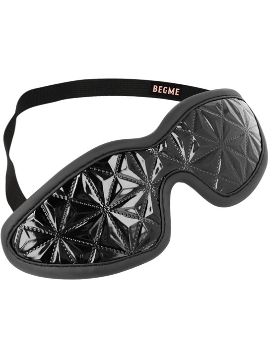 Begme Black Edition - Mascherina Copri Occhi in Pelle Vegana
