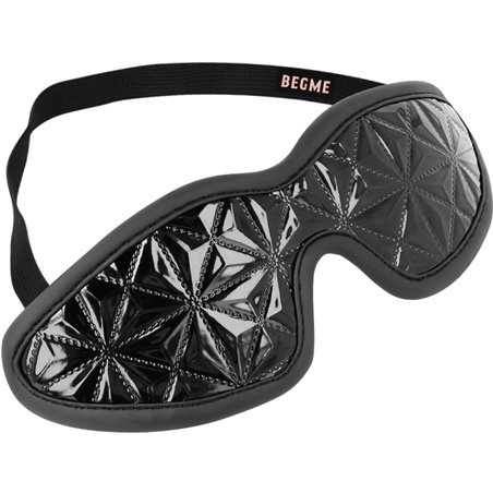 Begme Black Edition - Mascherina Copri Occhi in Pelle Vegana