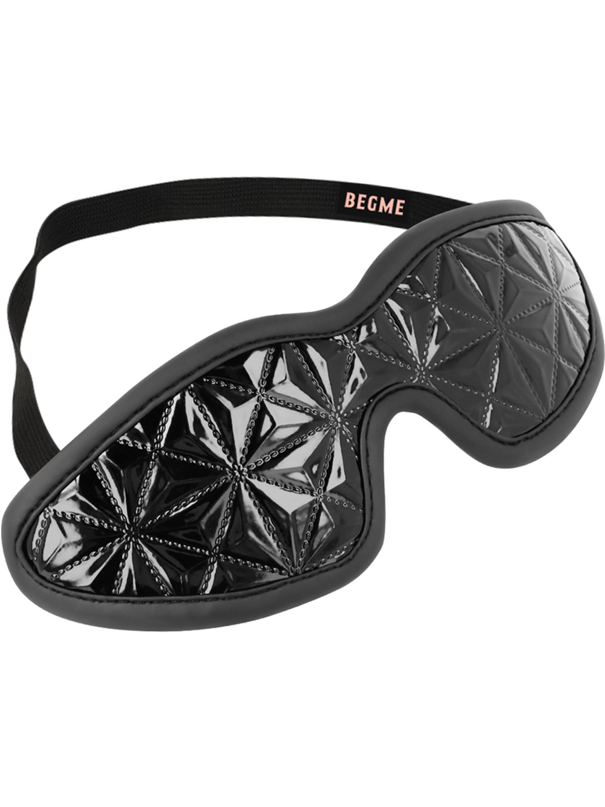 Begme Black Edition - Mascherina Copri Occhi in Pelle Vegana