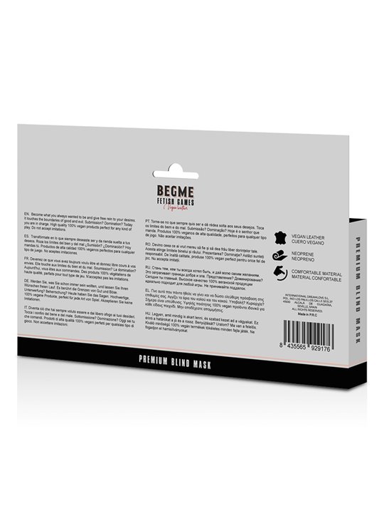 Begme -  Black Edition Premium Blind Mask  with Neoprene Lining