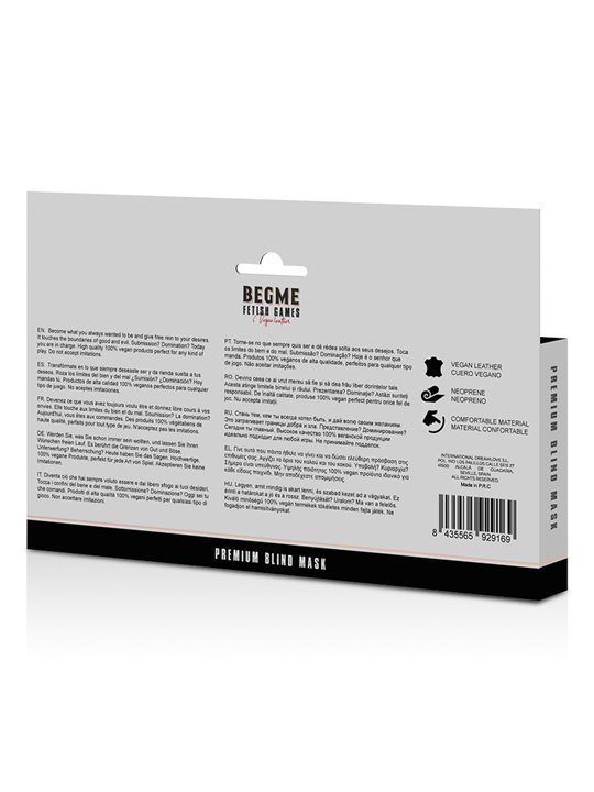 Begme Red Edition - Mascherina Copri Occhi in Pelle Vegana