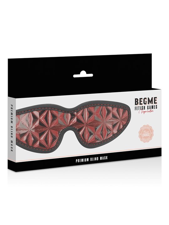 Begme Red Edition - Mascherina Copri Occhi in Pelle Vegana