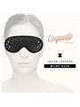 Coquette Chic Desire - Mascherina Copri Occhi Nera in Pelle Vegana