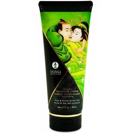 Shunga - Pear & GReen Tea Massage Cream 200 ML