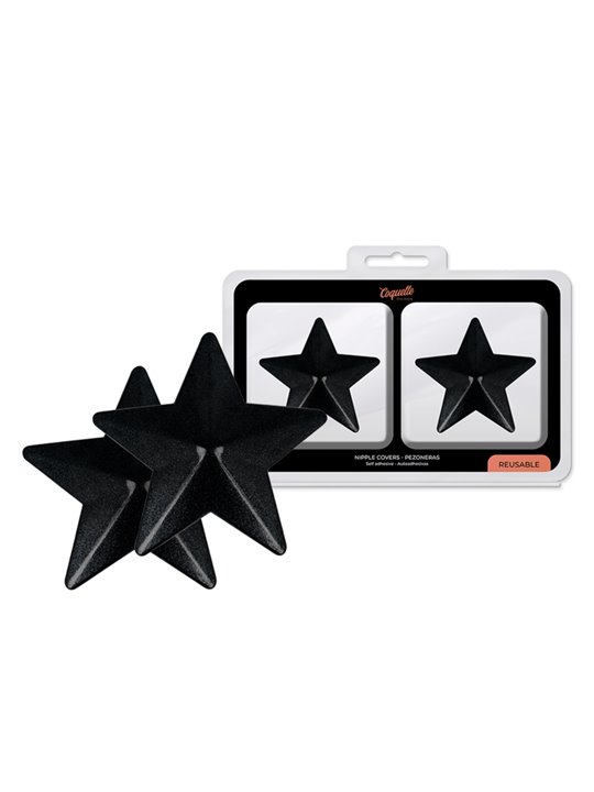 Coquette Chic Desire - Black Stars Nipple Covers