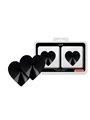 Coquette Chic Desire - Copricapezzoli Neri a Forma di Cuore