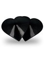 Coquette Chic Desire - Copricapezzoli Neri a Forma di Cuore