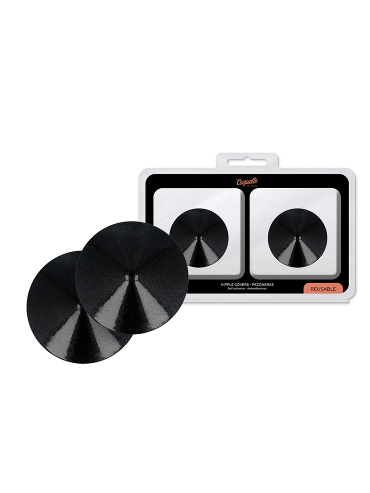 Coquette Chic Desire - Black Circles Nipple Cover