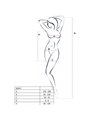 Passion - Woman Bs027 Black Dress Style Bodystocking One Size