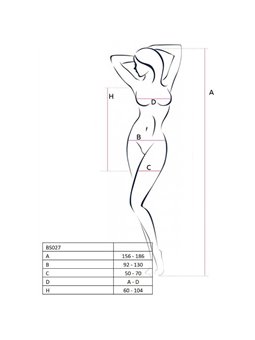 Passion Woman Bs027 Bodystocking Red Dress Style One Size