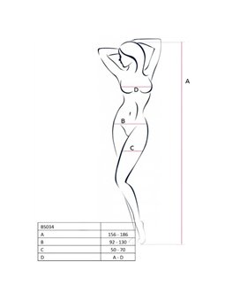 Passion Woman Bs034 Bodystocking Black One Size