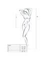 Passion - Woman Bs035 White Bodystocking One Size