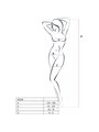 Passion - Woman Bs038 White Bodystocking One Size