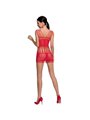 Passion - Woman Bs090 Red Bodystocking One Size