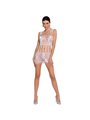 Passion Woman BS090 White Bodystocking One Size