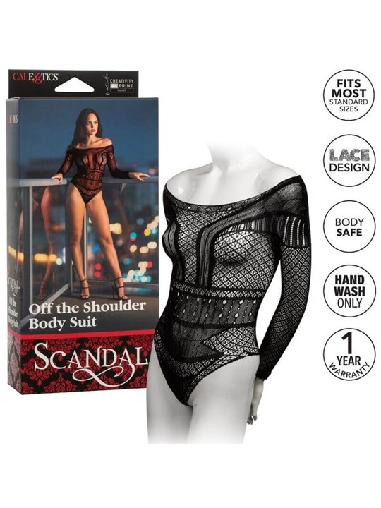 California Exotics - Scandal Shoulder Body Suit One Size