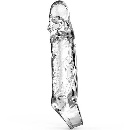 Toyjoy - Guaina Trasparente con Anello Extension Sleeve Medium