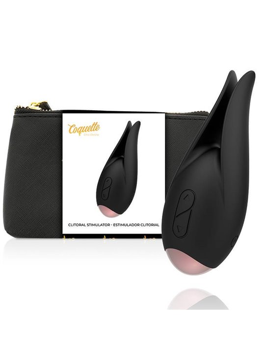Coquette Toys - Clitorial Stimulator Black / Gold Flower