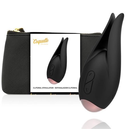 Coquette Chic Desire - Stimolatore Clitorideo Doppio 10 Velocità - Nero/Oro