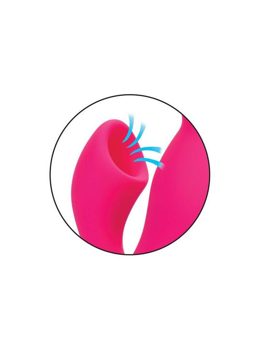 CalExotics Oceanside Orgasm - Vibratore Rabbit con Funzione Aspirazione - Fucsia