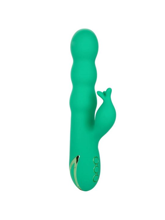 CalExotics Sonoma Satisfier - Vibratore Rabbit in Silicone Succhia Clitoride Verde