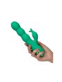 CalExotics Sonoma Satisfier - Vibratore Rabbit in Silicone con Aspirazione - Verde
