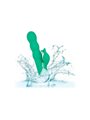 CalExotics Sonoma Satisfier - Vibratore Rabbit in Silicone con Aspirazione - Verde