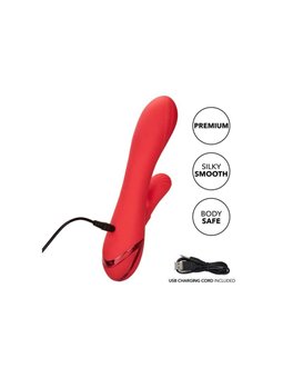 CalExotics Palisades Passion - Vibratore Rabbit Riscaldante 10 Funzioni - Rosso
