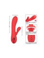 CalExotics Palisades Passion - Vibratore Rabbit Riscaldante 10 Funzioni - Rosso
