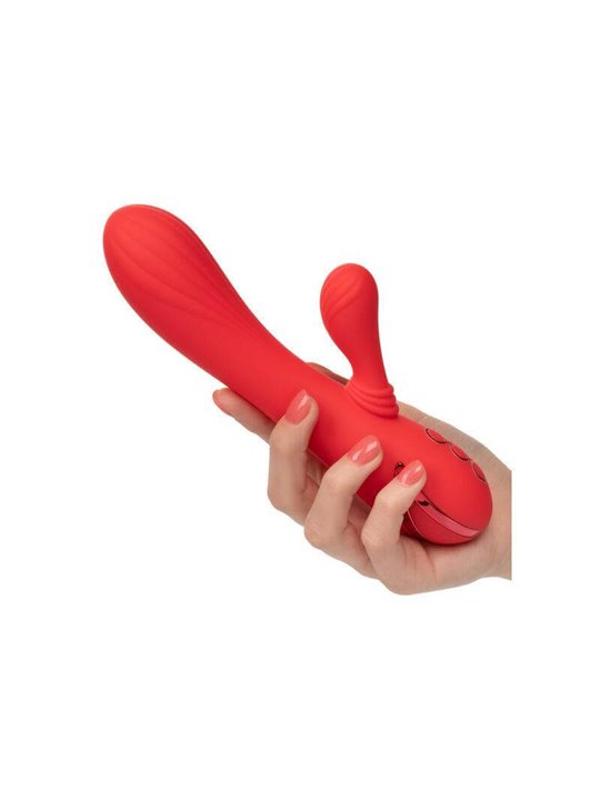 CalExotics Palisades Passion - Vibratore Rabbit Riscaldante 10 Funzioni - Rosso