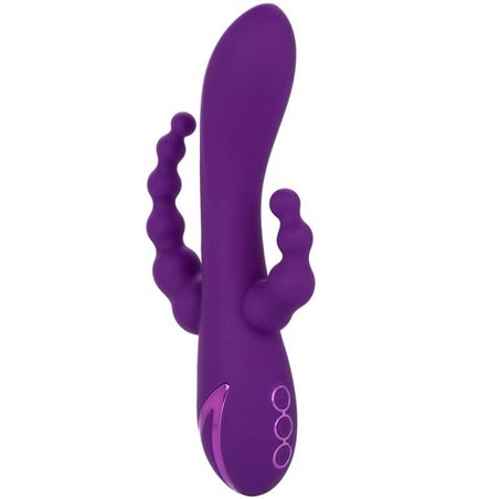 CalExotics Long Beach Bootylicious - Vibratore Rabbit Doppia Penetrazione - Viola