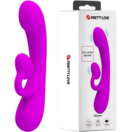 Pretty Love - Sincere Vibrator and Clitoris Sucker Purple Silicone