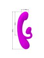 Pretty Love - Sincere Vibrator and Clitoris Sucker Purple Silicone