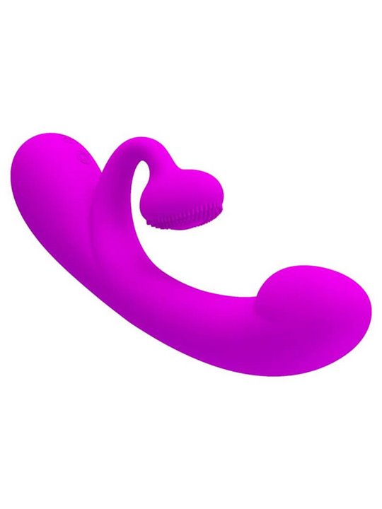 Pretty Love - Sincere Silicone Vibrator And Stimulator Purple