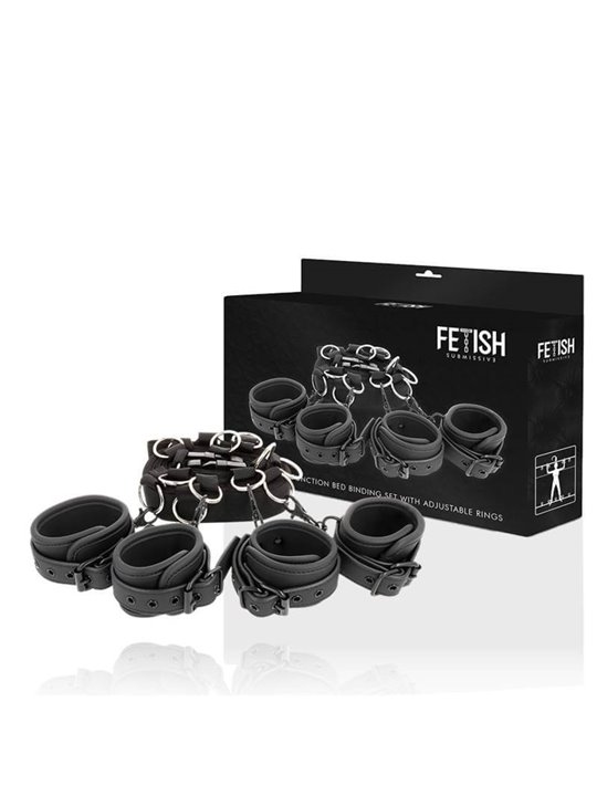 Fetish Submissive - Luxury Bed Ties Set with Noprene Lining