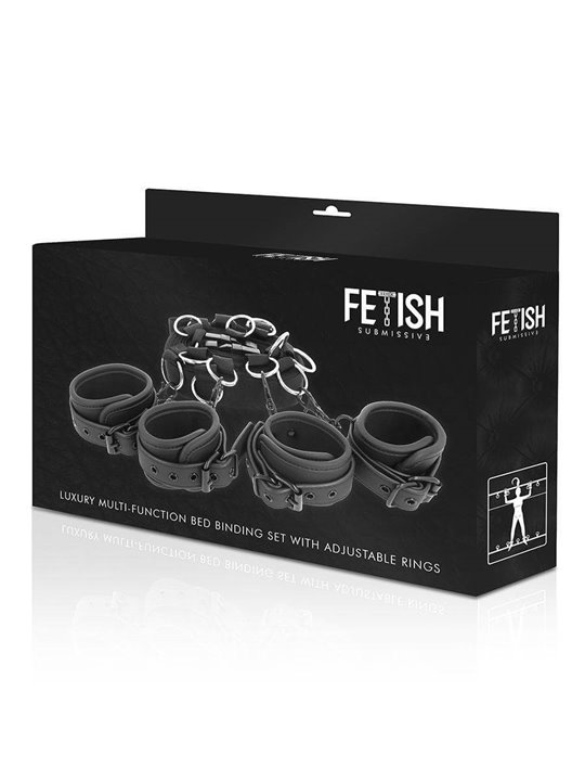 Fetish Submissive - Luxury Bed Ties Set with Noprene Lining