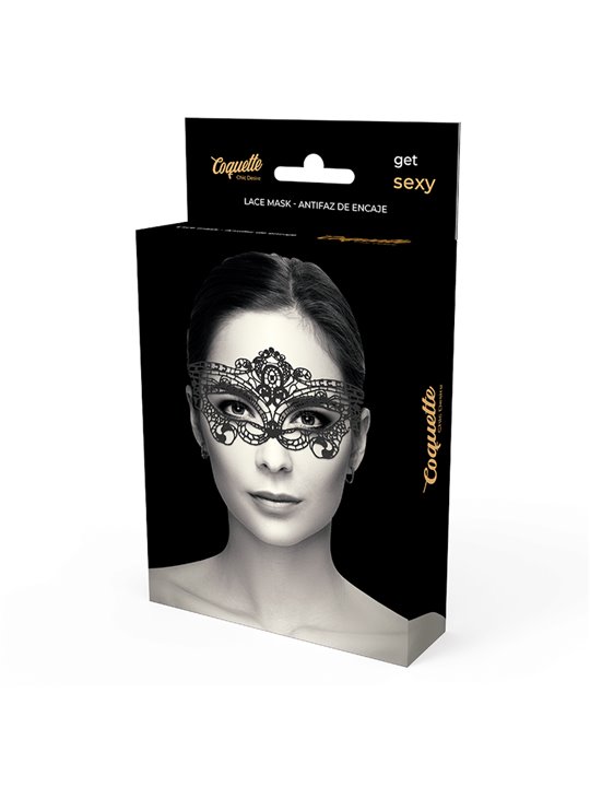 Coquette Chic Desire - Fine Black Lace Mask