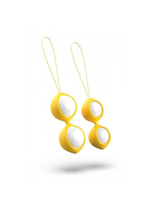 B Swish Bfit Classic - Palline di Kegel in Silicone Giallo 28 GR e 38 GR