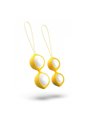 B Swish Bfit Classic - Palline di Kegel in Silicone Giallo 28 GR e 38 GR