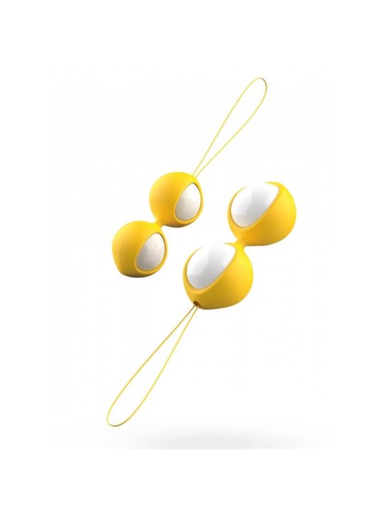 B Swish Bfit Classic - Palline di Kegel in Silicone Giallo 28 GR e 38 GR