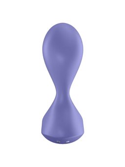Satisfyer Sweet Seal Vibrating Plug App - Lilac