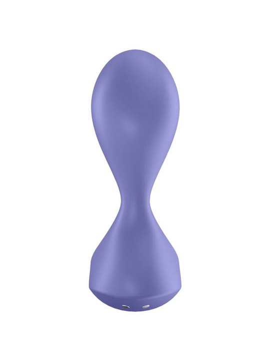 Satisfyer Sweet Seal Vibrating Plug App - Lilac