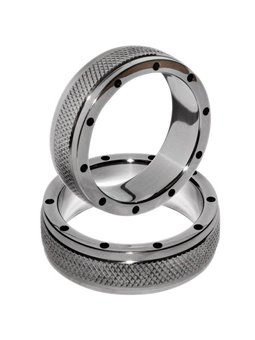 Metal Hard - Anello Fallico in Acciaio 40 MM