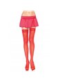 Leg Avenue - Red Tights with Lace Top