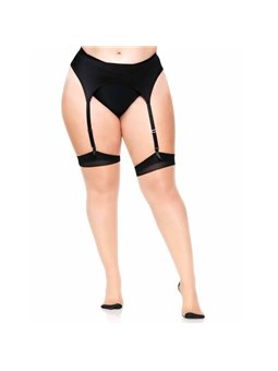 Leg Avenue - Costume in Lycra 2 Toni con Cucitura Posteriore e Tacco Cubano