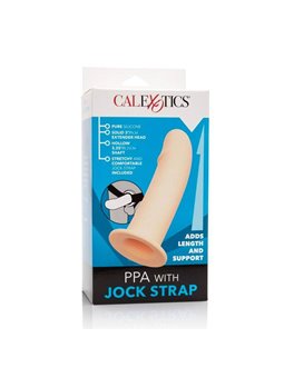 CalExotics PPA with Jock Strap - Dildo Cavo per Imbracatura - Beige